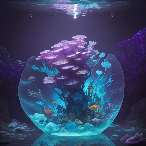 Agate Geode Aquarium Room Concept Art