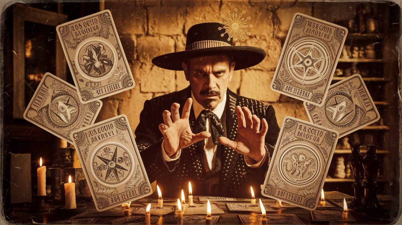 Occult Ritual in Early 20th Century Tintype Style