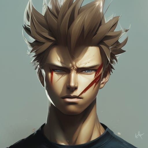 Hyperrealistic Portrait of a Blond Hero in Unreal Engine