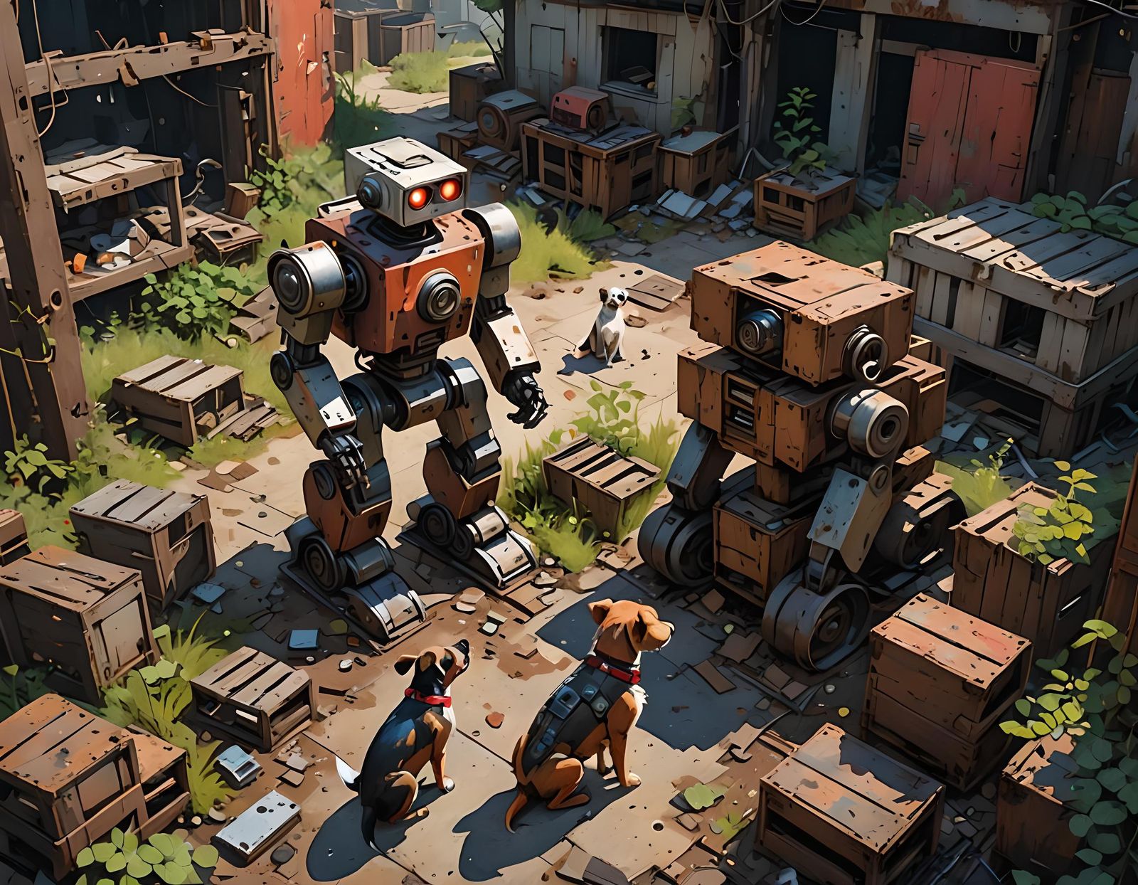 Child and Robot Discovery: Digital OIl Painting