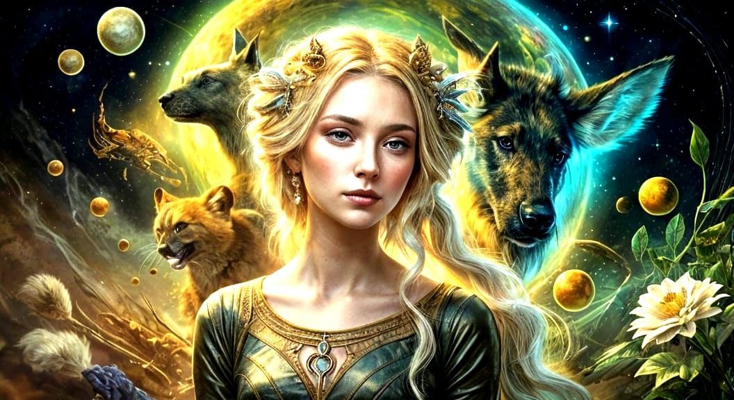 Ethereal Fairy Portrait with Sheen Effect