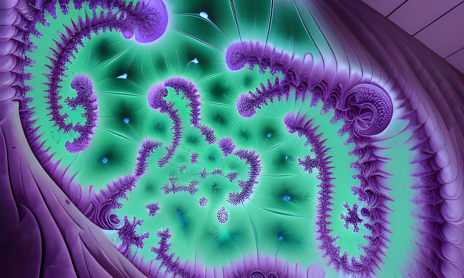 Violet & Teal Fractal 2