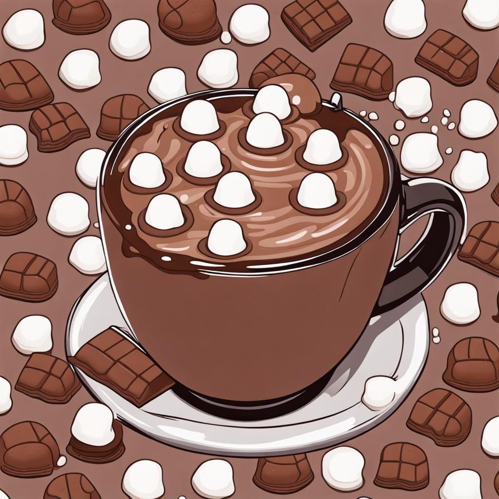 Drowning in Hot Chocolate: A Sweet Immersion