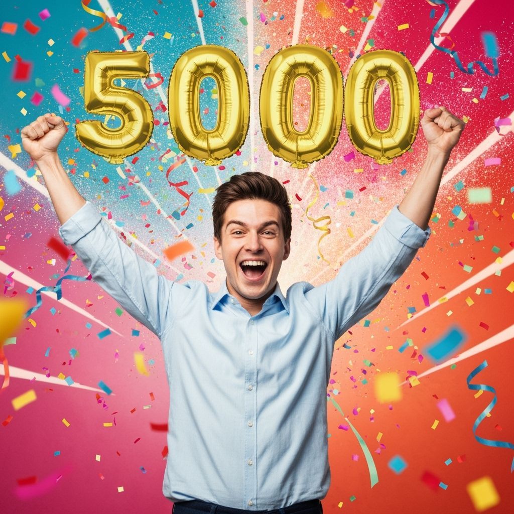 Joyful Celebration of Achievement with Confetti