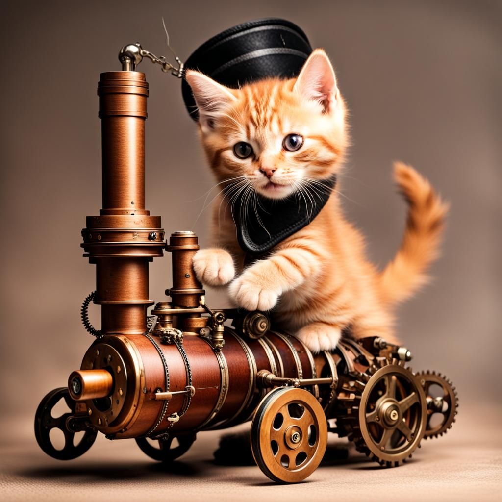 Ginger Kitten's Steampunk Playtime