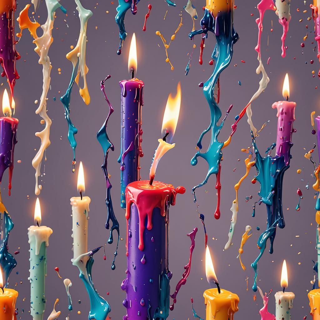 Digital Marketing Candle Indicator in Splash Art