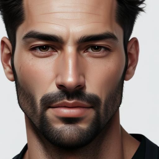 Extreme Close-up: Pores on Man's Face