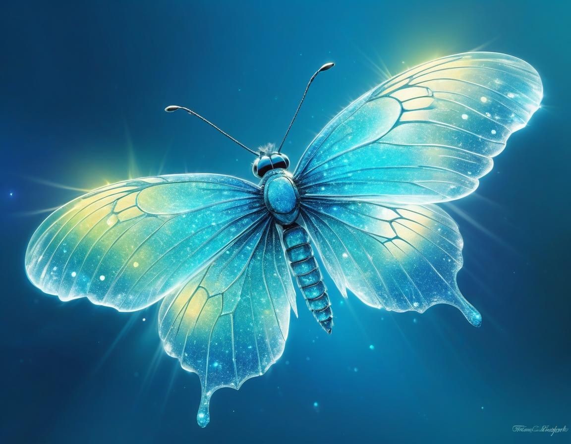 Ethereal Butterfly Art in a Surreal Style