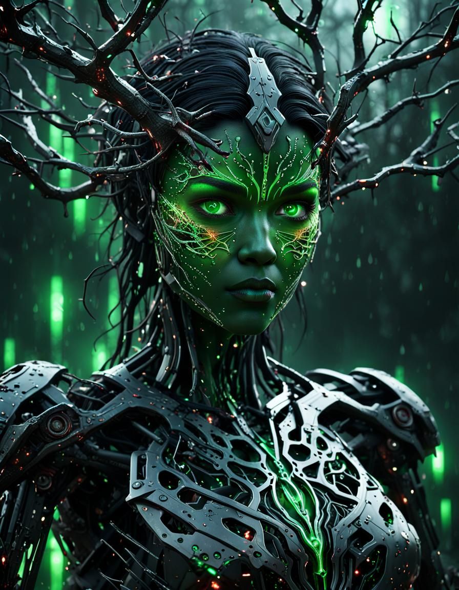 Goddess of Black Branches and Lighting