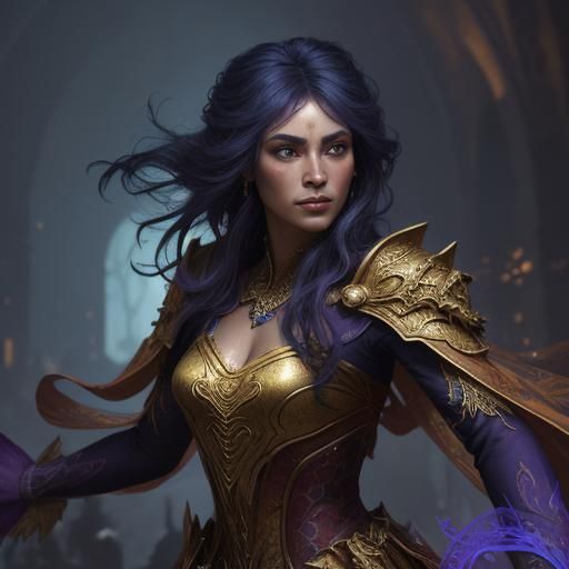 Woman Dancing in Illuminated Ballroom: Fantasy Art