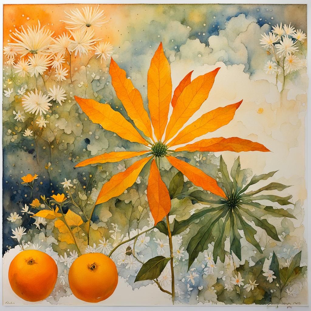 Surreal Zakynthos Landscape in Watercolour Style