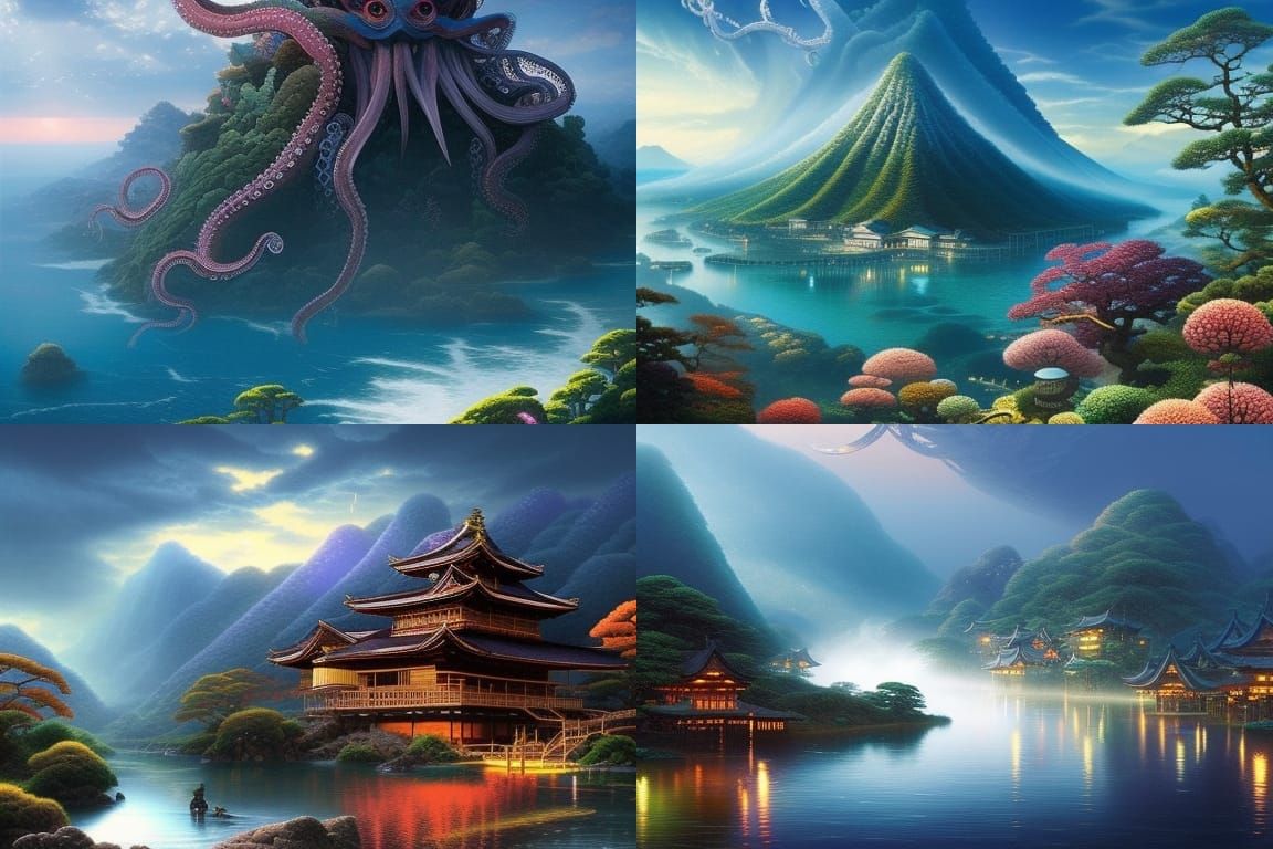 Koromodako An octopus-like yōkai that lives in the waters bordering Kyoto and Fukui!!!!