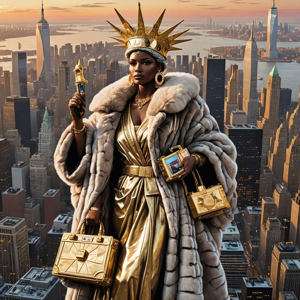 Statue of Liberty as Afrofuturist Icon