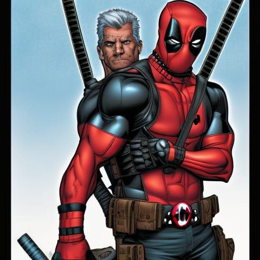 Deadpool and Cable: Comic Book Art