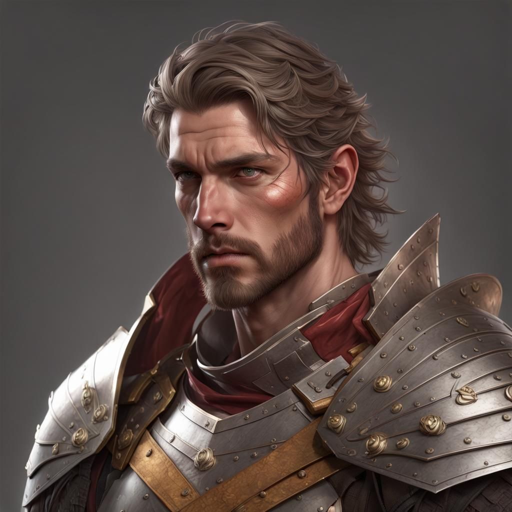 Jerrod Ironshoulder.

Human male veteran fighter.