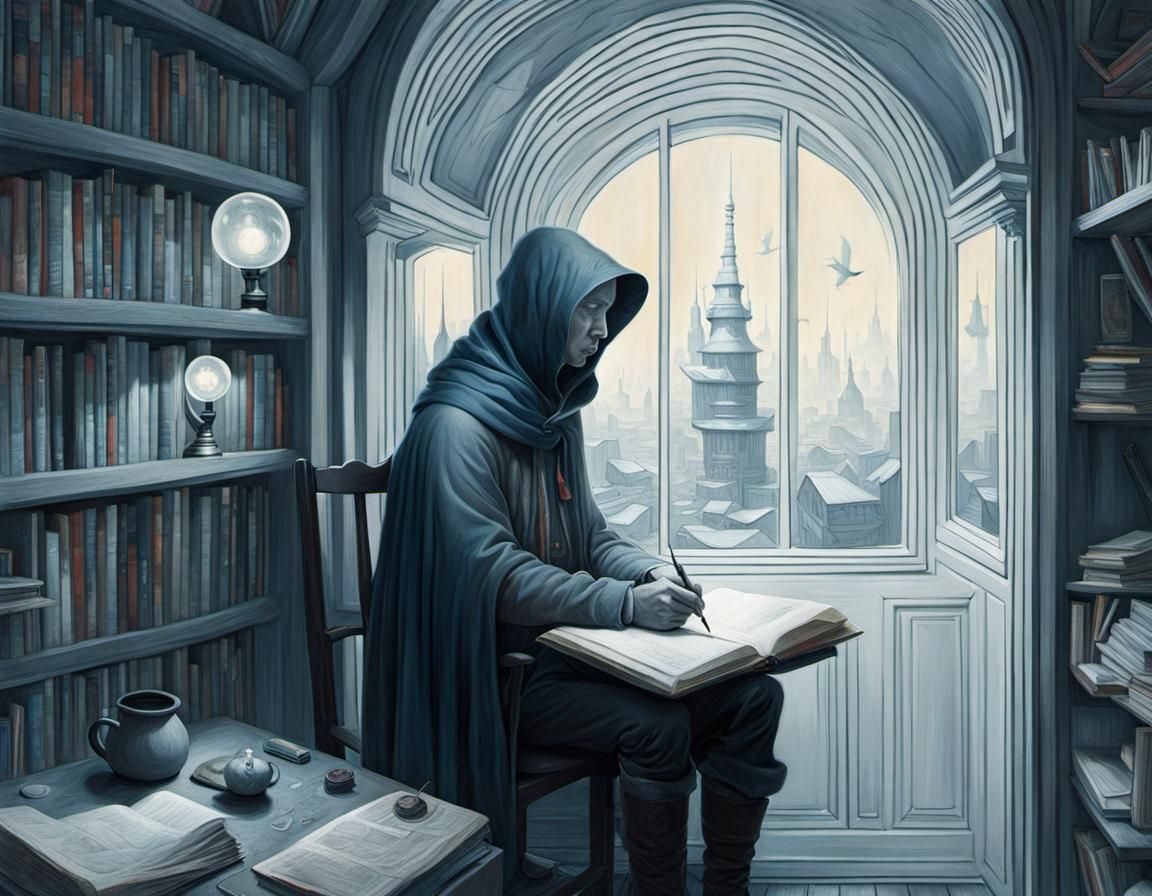 Ethereal Portrait in Dreamlike Matte Painting Style