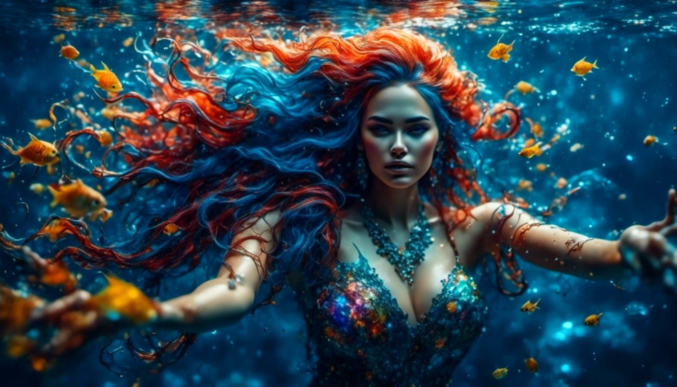 Mermaid in the water