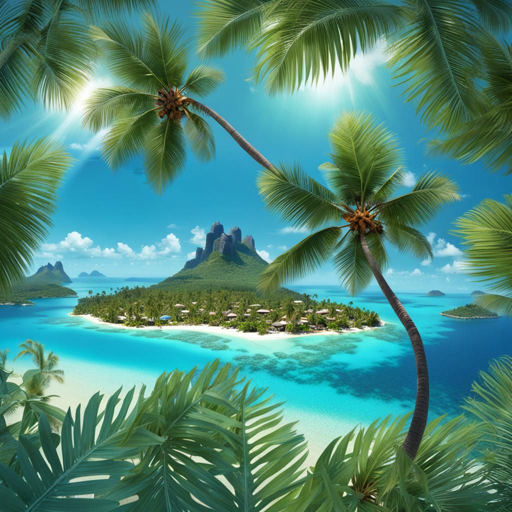 Bora Bora: Paradise Island with Turquoise Sea