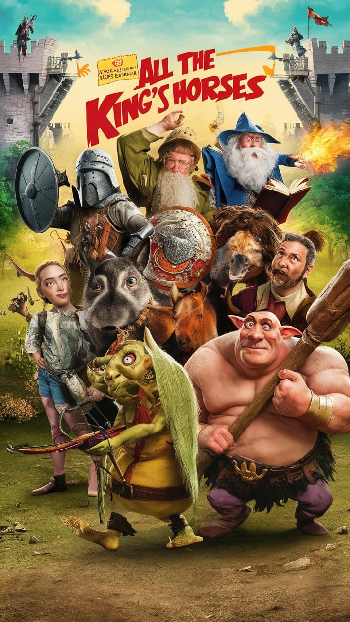 All the King's Horses: Fantasy Action-Comedy Movie Poster