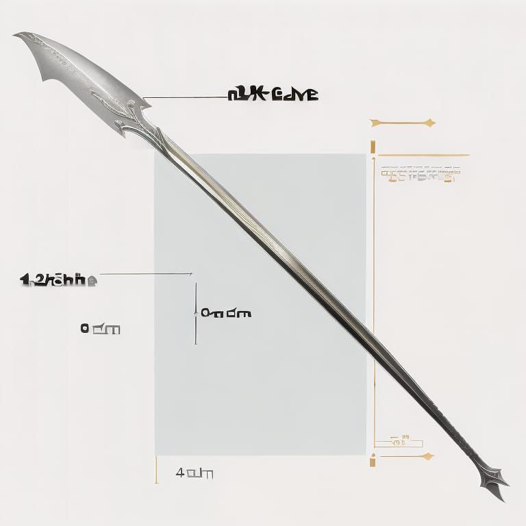 Sharp Medieval Glaive Polearm Weapon