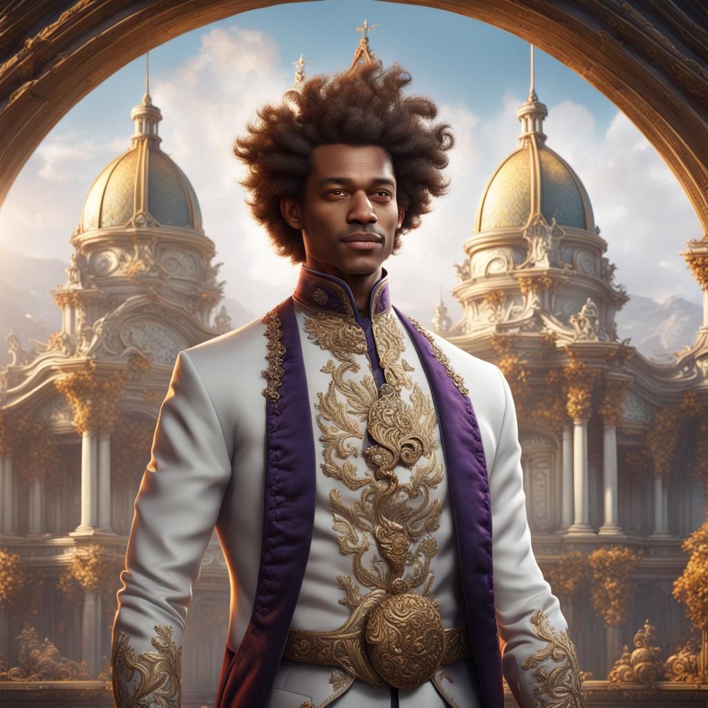 Wealthy Man Smiling in Bank Vault, Fantasy Art