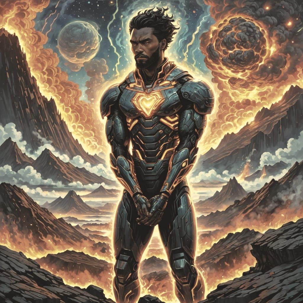 Lava Elemental Smolders on Cosmic Alien World