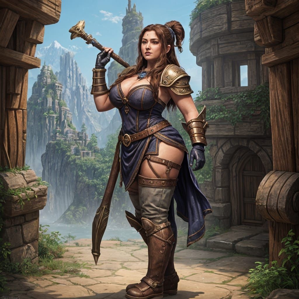 A Dwarven Ingenue in Engineer's Attire