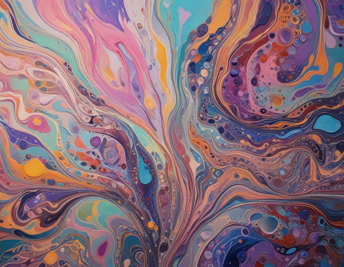 Surreal Oil Painting of Figure in Room