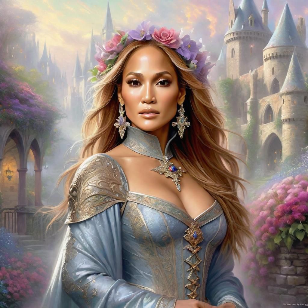 Ethereal Fantasy Portrait of Woman in Medieval Dress