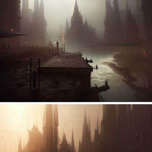 Dark Fantasy Masterpiece in Dynamic Lighting