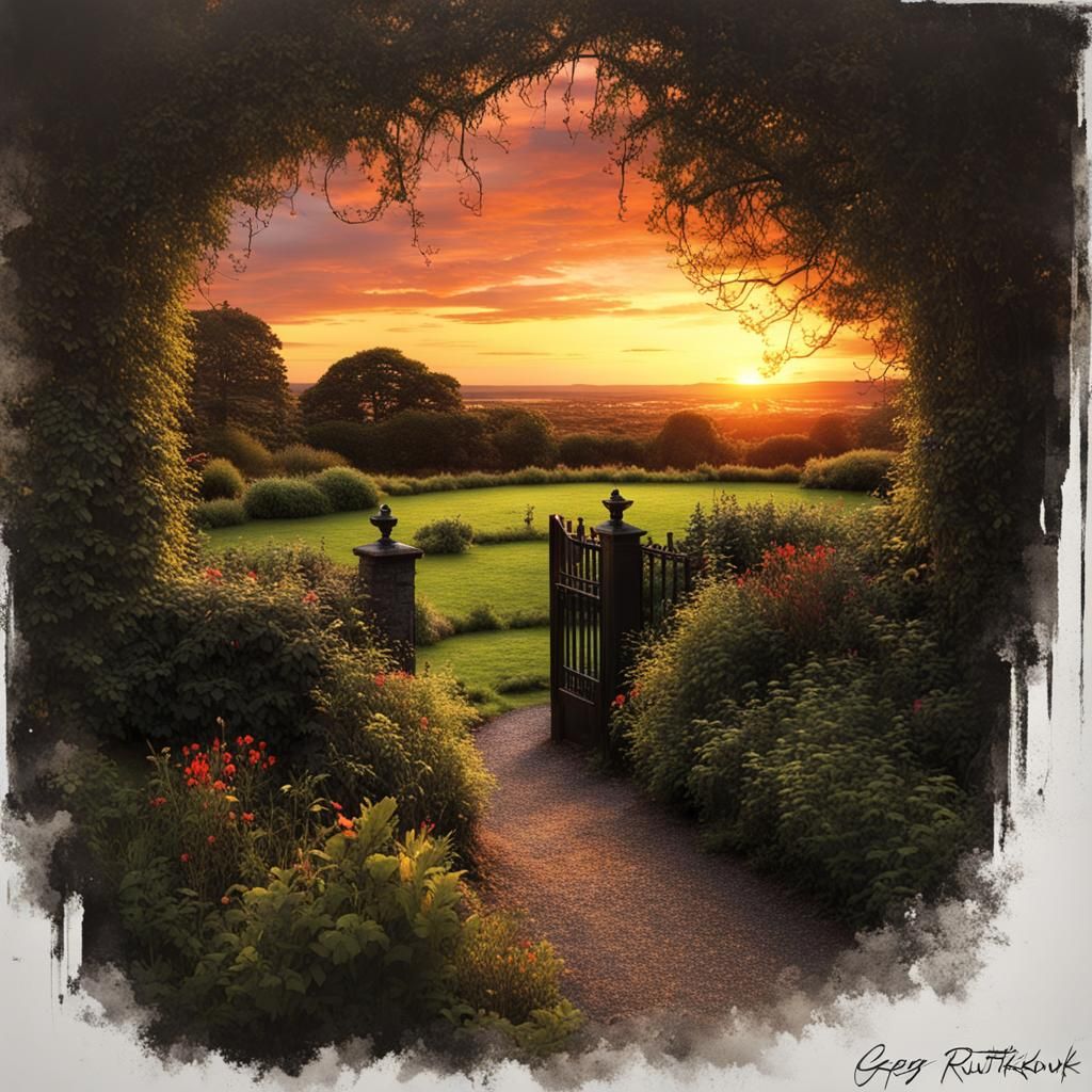 Irish Secret Garden at Sunset: Sinister Ambiance