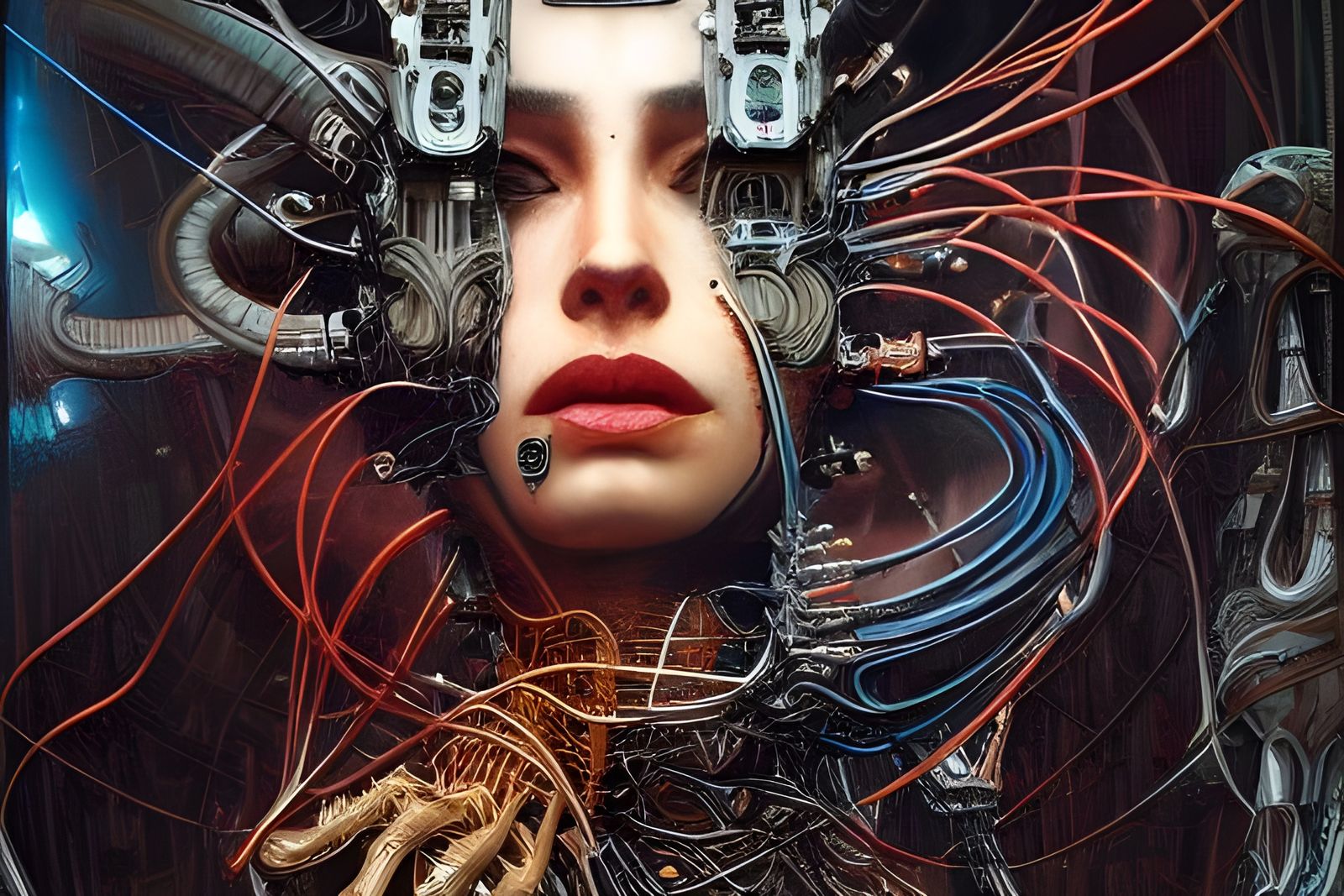 Biomechanical Cybernetic Implants with Fractal Wiring