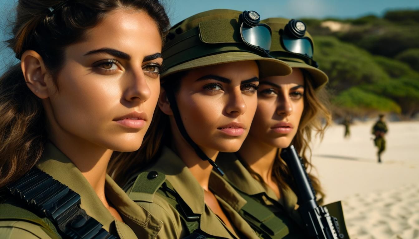 Israeli Soldiers in Provocative Beach Pose