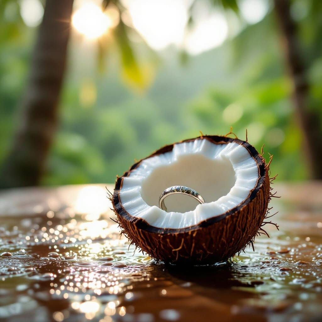 Enlightened Coconut Ring in Lush Jungle