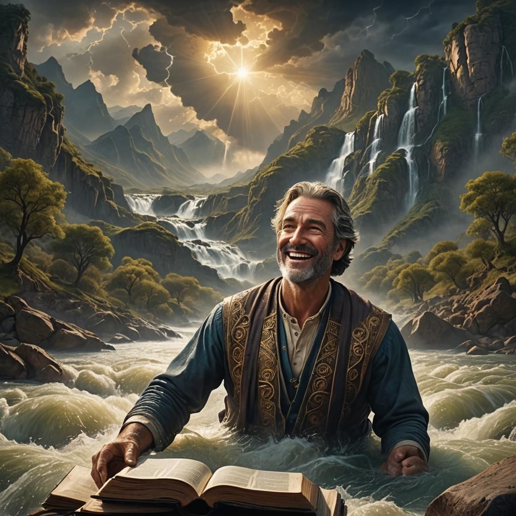 River of Life Flows to Man: Digital Matte Painting