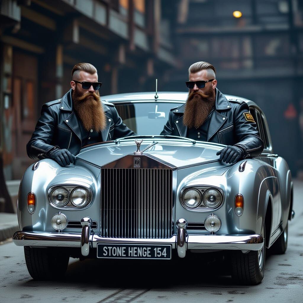 Robots in Rolls Royce: Gritty Industrial Aesthetic