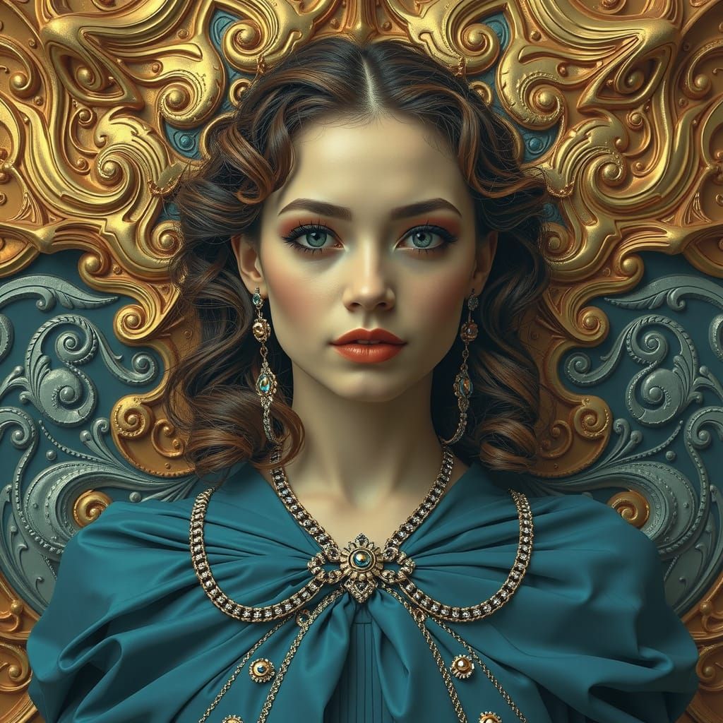 Psychedelic 3D Kaleidoscope in Hyperrealism