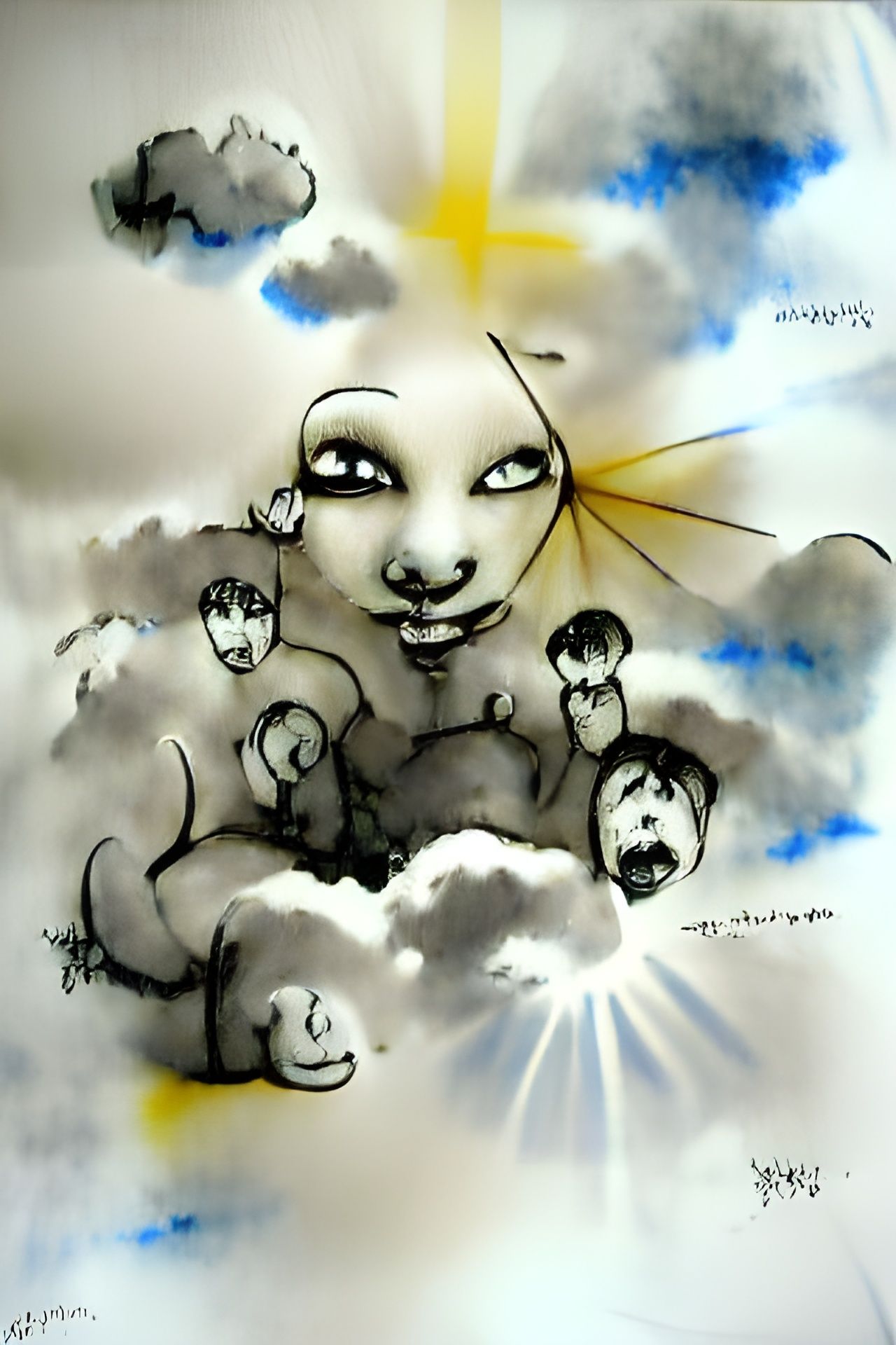 Everyone is a Minority Somewhere Ink Drawing