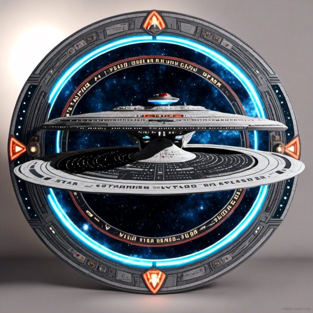 Star Trek Starship with Twin Saucer Section