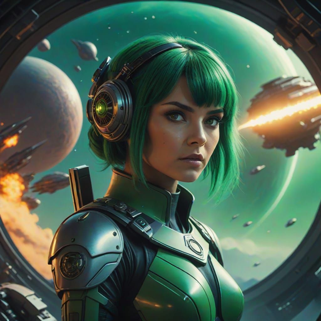 Cinematic Sci-Fi Book Cover: The Decepter Voyage