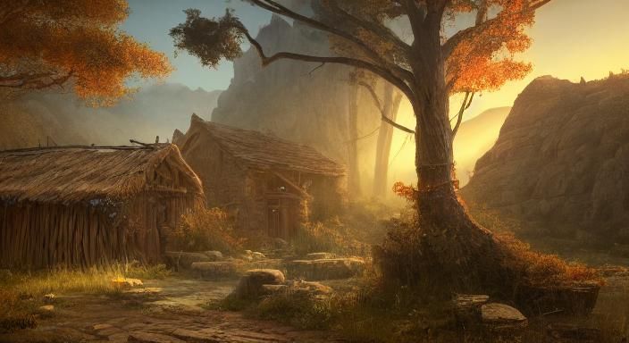 Prophet Samuel Observes David in Stone House