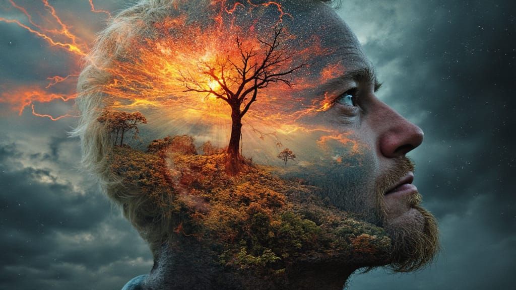 Mindscape: Surreal Interior Head Landscape