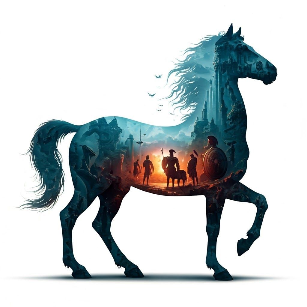 Centaur Silhouette Reveals Ancient Greece, Detailed Digital ...