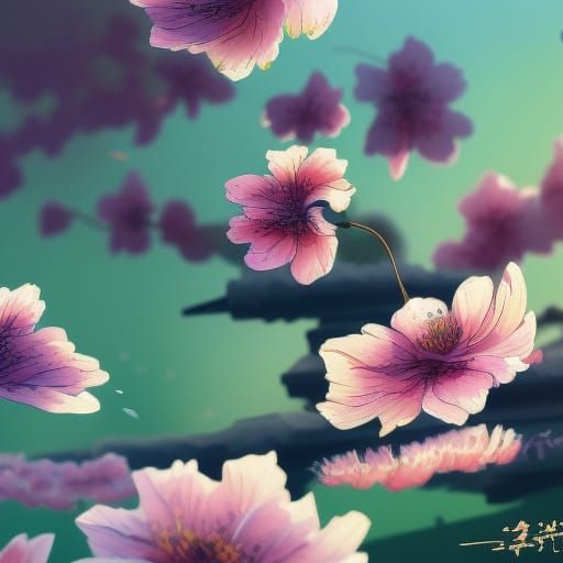 Cherry Blossom Hats in Ultra Detailed Gouache