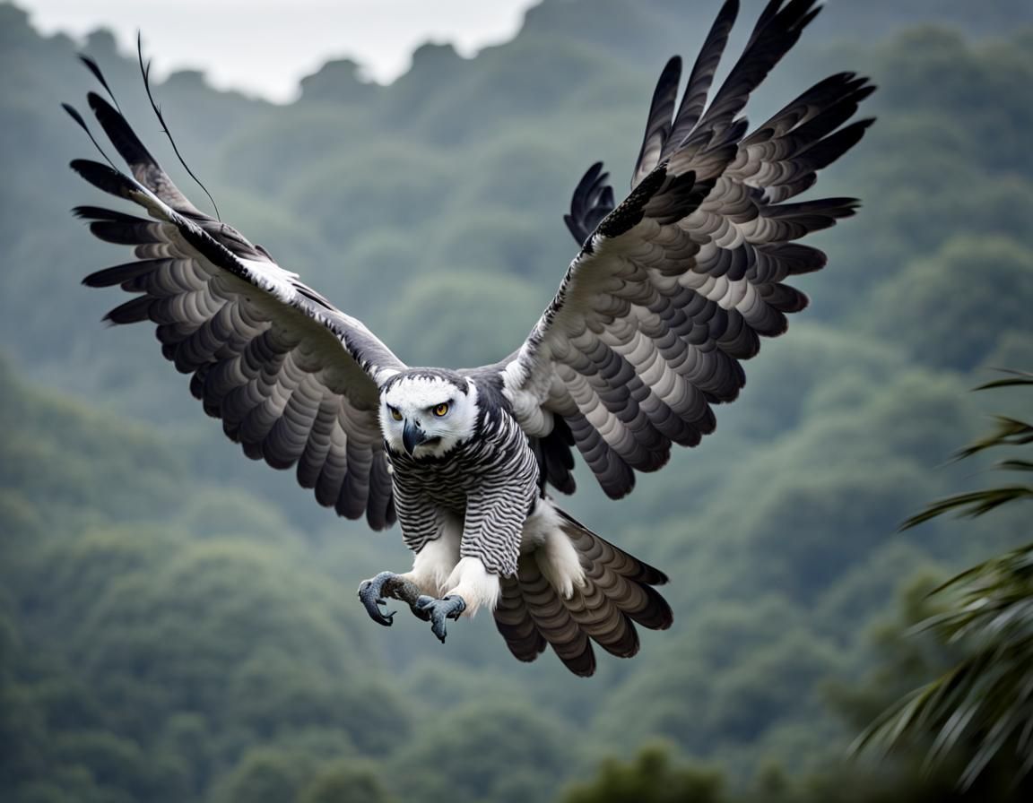 Harpy Eagle in Flight: Epic Cinematic Capture