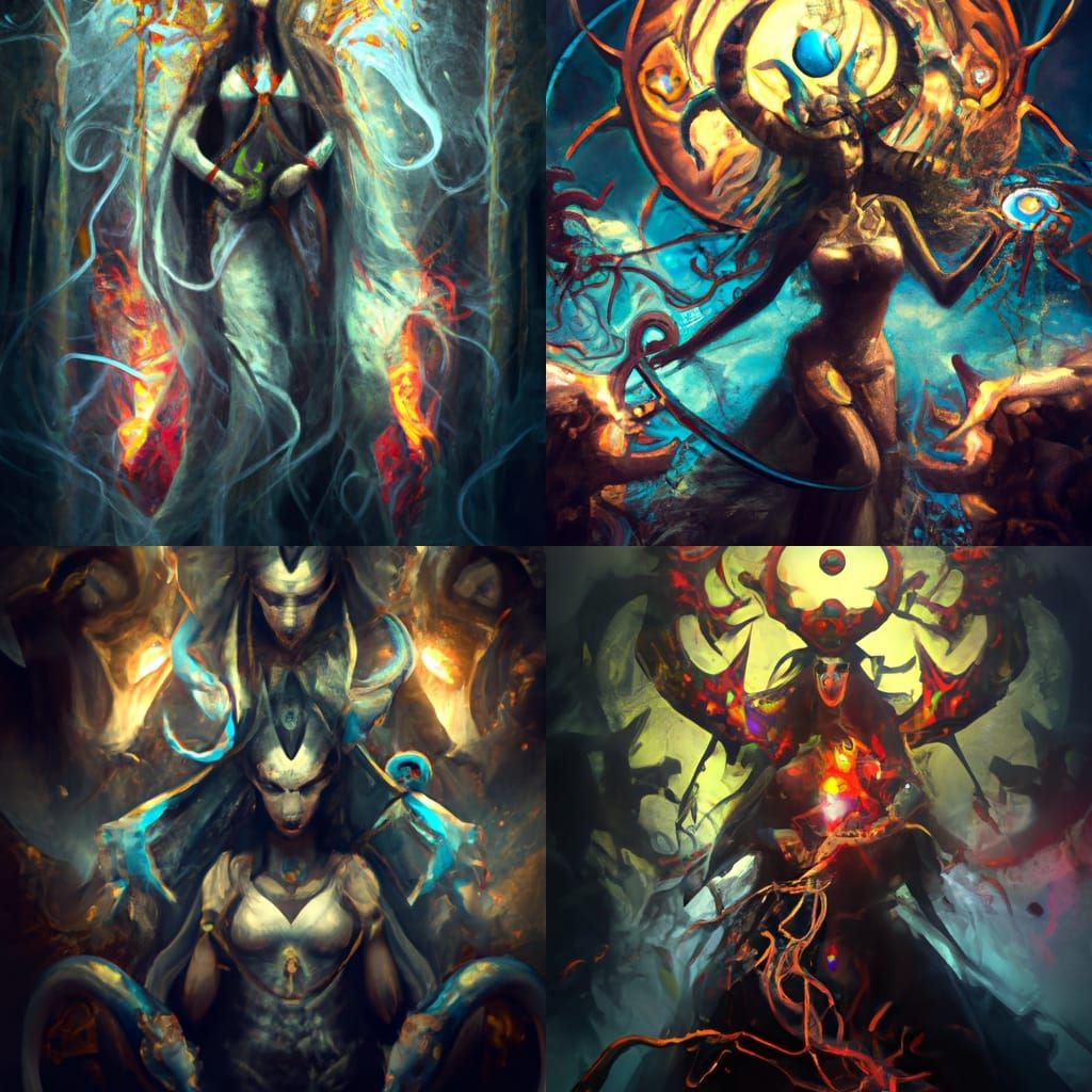 Epic Goddess Hecate Digital Matte Painting