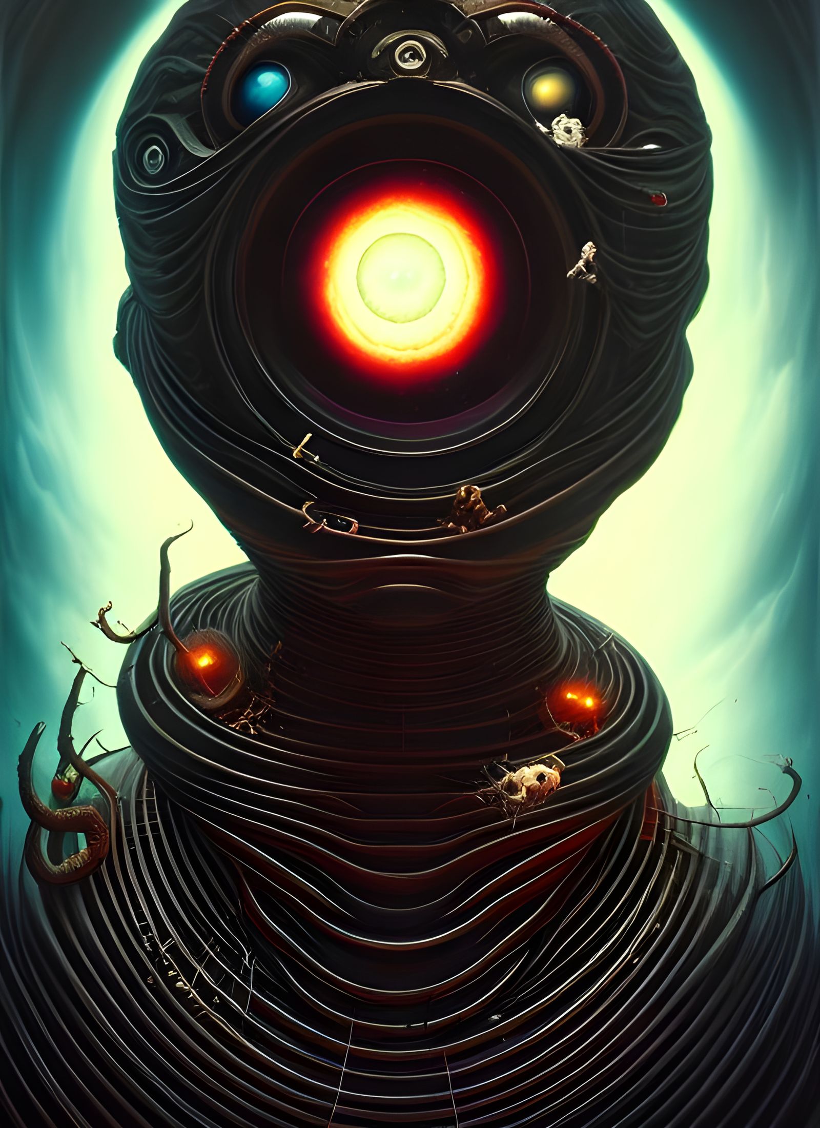 Cosmic Black Hole God of Destruction