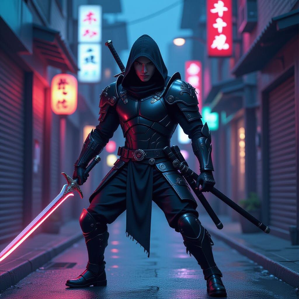 K-Pop Idol Demon Hunter in Neon Seoul