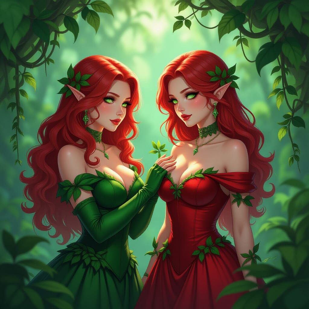 Poison Ivy Transforms GF Into Plant Daughter