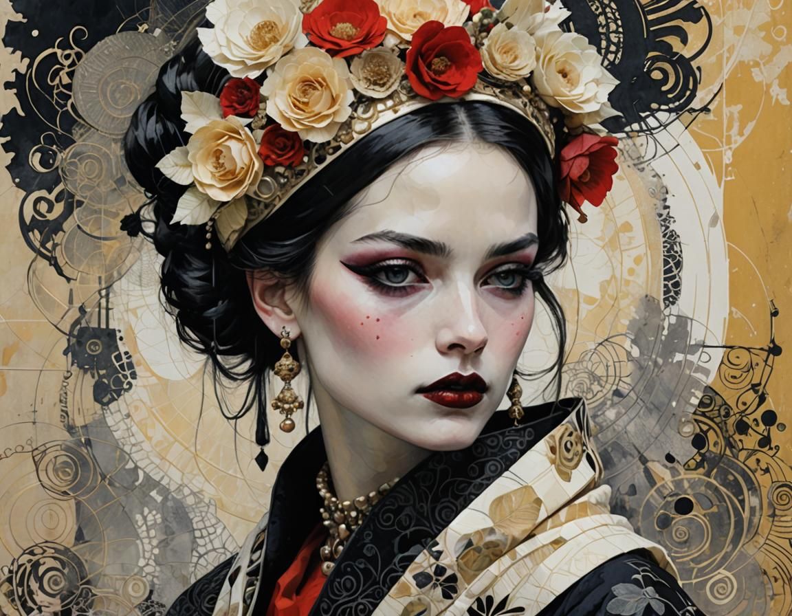 Ethereal Portrait in Muted Color Palette